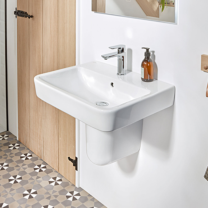 Villeroy&Boch O.novo раковина 60x46x17.5см., 1 отв., подвесная, без перелива, цвет: альпийский белый