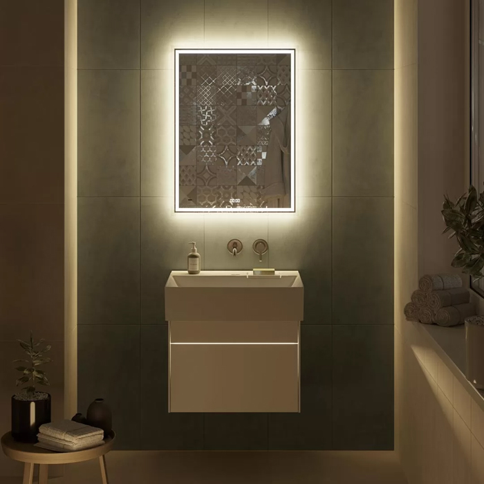 Kerama Marazzi Logica Тумба 56.4x46x40.3см., подвесная, 2 ящика, цвет: белоснежный