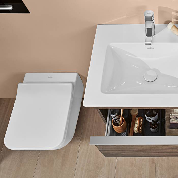 Villeroy&Boch Venticello, Унитаз подвесной, горизонтальный выпуск, 37.5x 56см, цвет: белый