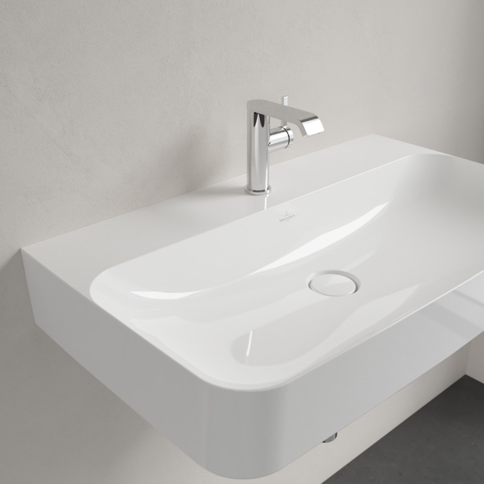 Villeroy&Boch Finion Раковина 80х47 см, 1 отв., с переливом, с антигрязевым покрытием CeramicPlus, цвет: белый