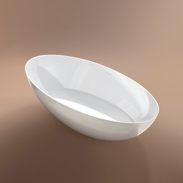 Gruppo Treesse Carezza Ванна отдельностоящая 180x85x52см., цвет: белый глянцевый