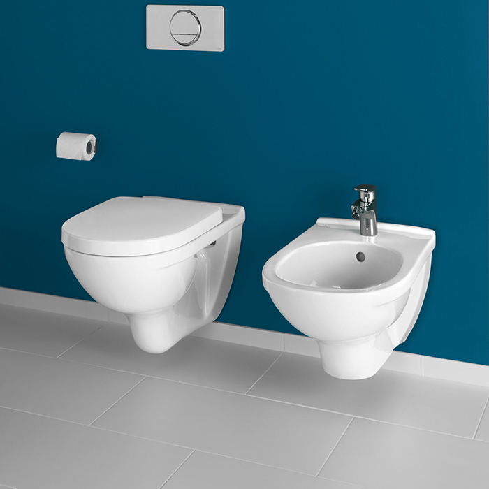Villeroy&Boch O.novo Биде подвесное 36x56см., 1 отв., цвет: альпийский белый