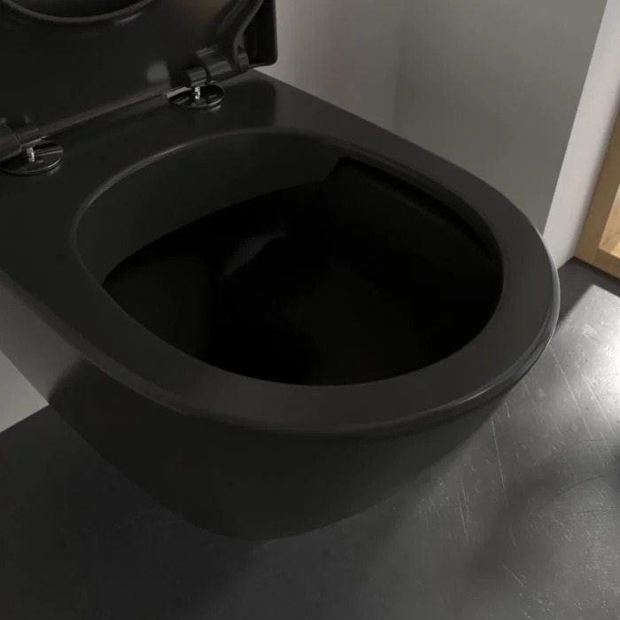Villeroy&Boch Subway 2.0 Унитаз 37х56х36.5см., подвесной, DirectFlush, CeramicPlus, цвет: Ebony