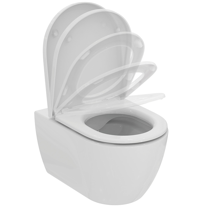 Ideal Standard Ellisse Унитаз подвесной, безободковый, с сиденьем, цвет: белый