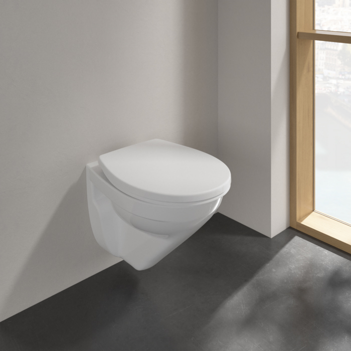 Villeroy&Boch O.novo Унитаз 36х49х35.6см., подвесной, DirectFlush, цвет: альпийский белый