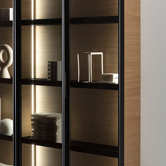 Falper Butler Шкаф подвесной, 20х80х150см., с 2 дверцами, 3 полочки, цвет: rovere