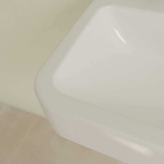 Villeroy&Boch O.novo раковина 55x46x17.5см., 1 отв., подвесная, с переливом, цвет: альпийский белый