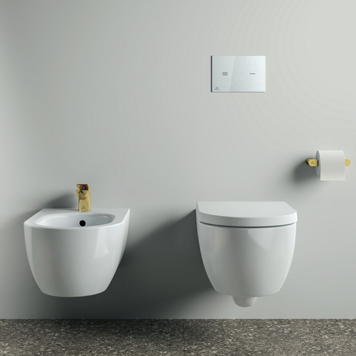 Ideal Standard Conca Держатель для туалетной бумаги., без крышки, подвесной, цвет: PVD Brushed Gold