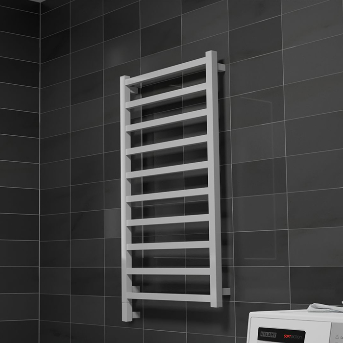 Neoinox Quadro Полотенцесушитель 94x45см, электрический, box, цвет: белый матовый