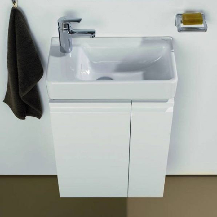 Laufen Pro База с раковиной 47x27.5x60.5см., подвесная sx, полки справа, 1 дверка, цвет: белый глянцевый