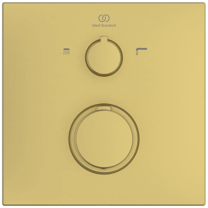 Ideal Standard Ceratherm C100 Смеситель для душа, встраиваемый, термостатический, цвет: PVD Brushed Gold (Шлифованное Золото)