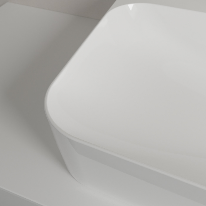 Villeroy&Boch Finion Раковина 80х47 см, 1 отв., с переливом, с антигрязевым покрытием CeramicPlus, цвет: белый