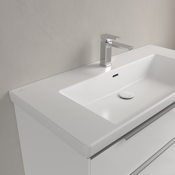 Villeroy&Boch Subway 3.0 Раковина 100х47х16.5см., 1 отв., подвесная, CeramicPlus,с переливом, цвет: белый камень