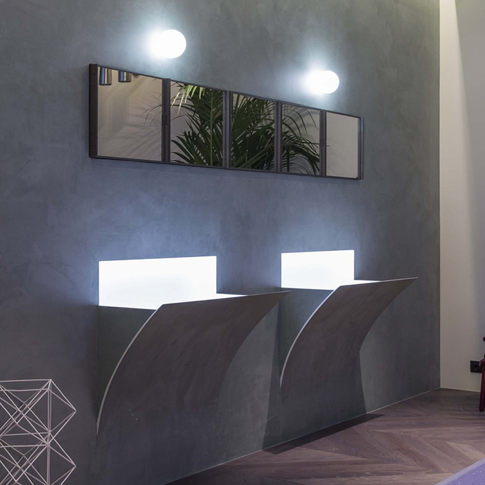 Antonio Lupi Strappoxl Раковина 51.3x92.8 см, без отв., с LED подсветкой, цвет: белый