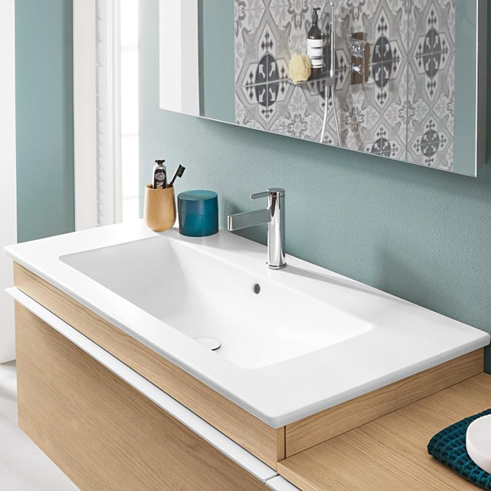 Villeroy & Boch Venticello Раковина для мебели 100х50см., с 1 отв., врезная сверху, цвет: альпийский белый