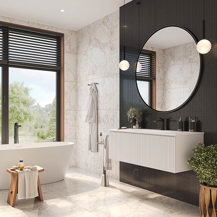 TW Shape Комплект мебели 122х52см., подвесной, с раковиной, 1 выдвиж. ящиком, механизмом push-to-open, цвет: белый матовый