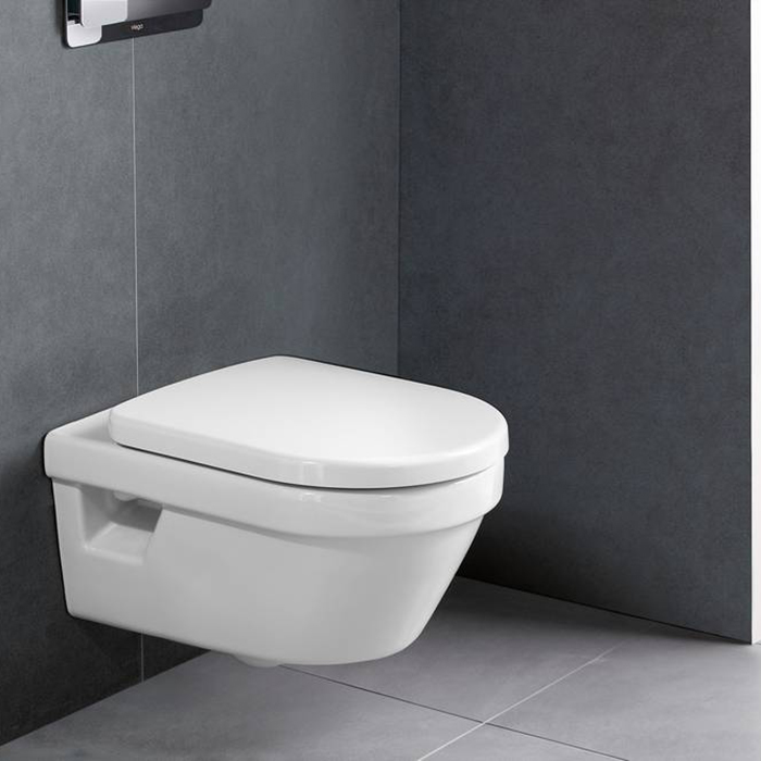 Villeroy&Boch Architectura Унитаз подвесной 37х53 см, безободковый, с антигрязевым покрытием CeramicPlus, цвет: белый