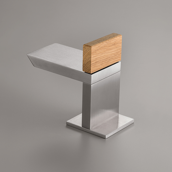CEA Design BAR Смеситель для раковины, 1 отв., прогрессивный, цвет: нержавеющая сталь/Тик Бирманский