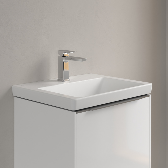 Villeroy&Boch Subway 3.0 Раковина 55х44х16.5см., 1 отв., подвесная, CeramicPlus, без перелива, цвет: белый камень