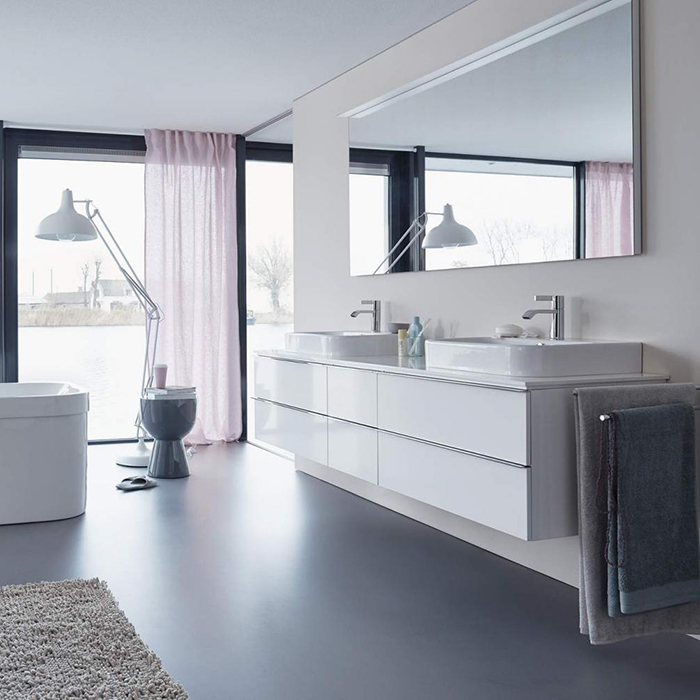 Duravit Happy D.2 Раковина 65x46см, встраиваемая сверху, 1 отв., со слив-переливом, с креплением, цвет: белый