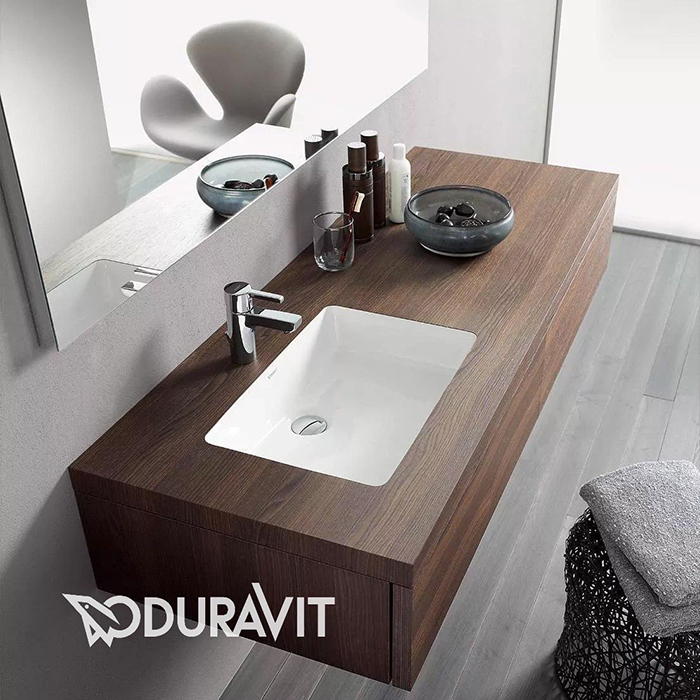 Duravit Starck 3 Раковина 49x36.5см, встраиваемая снизу, без отверстий, цвет: белый