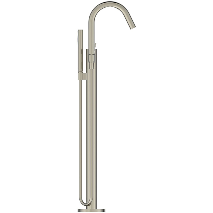Ideal Standard Joy Смеситель для ванны, напольный, с ручным душем, цвет: PVD Silver Storm (Серебряный Шторм)