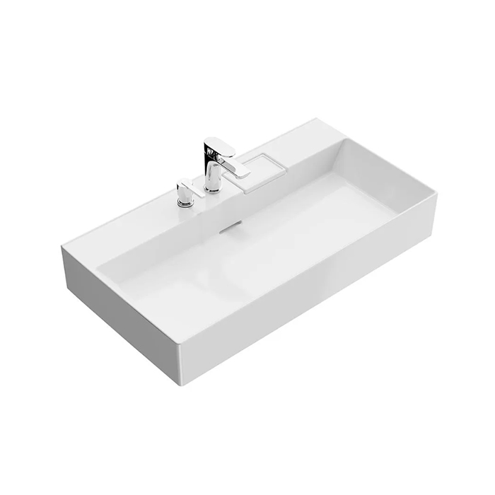 Kerama Marazzi Logica Раковина подвесная 90х48см., 2 отв., цвет: белый глянцевый