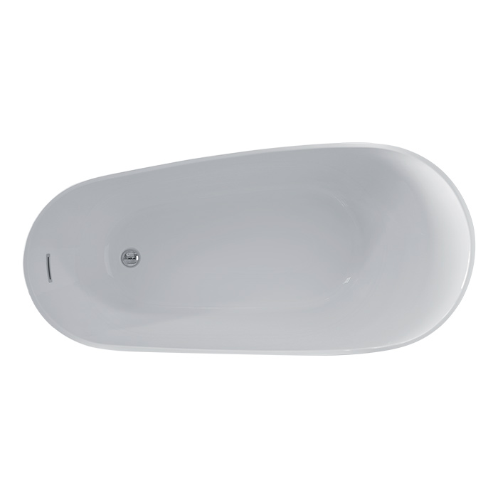 Kerasan Waldorf Ванна 167x82x65см., отдельностоящая, акриловая, в комплекте со сливом Clic-clac, цвет: белый