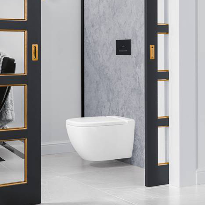 Villeroy & Boch ViConnect, Кнопка смыва, размер 253 x 145 x 20 mm, цвет: черный