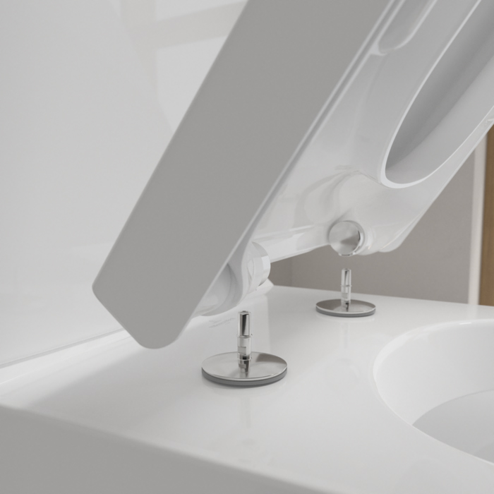 Villeroy&Boch Subway2.0 Унитаз-компакт с открытым смывным краем, напольный, 37х70см, с антигрязевым покрытием CeramicPlus, цвет: белый