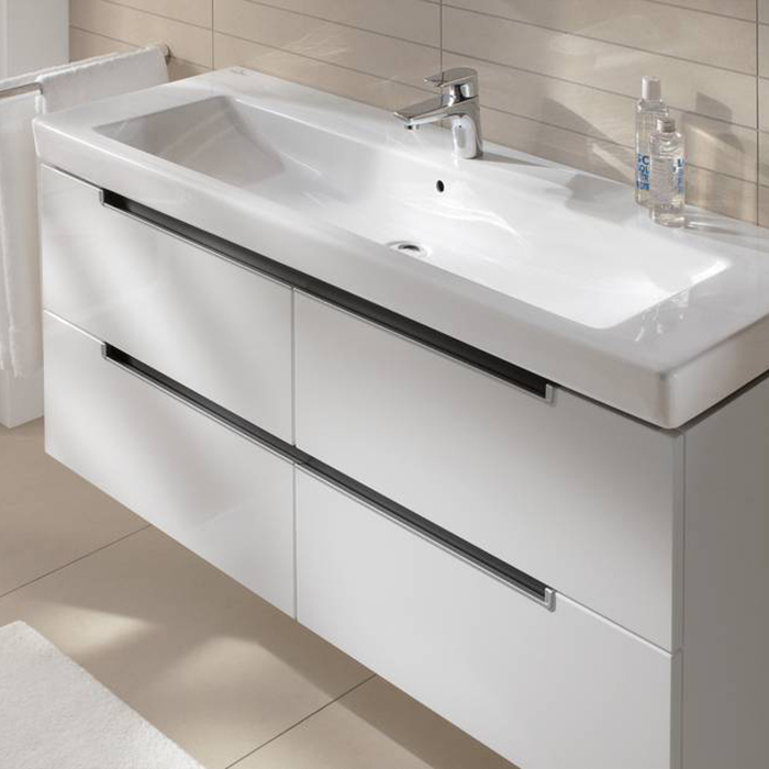 Villeroy&Boch Subway 2.0 Раковина 130х47 см, 1 отв., с переливом, цвет: белый