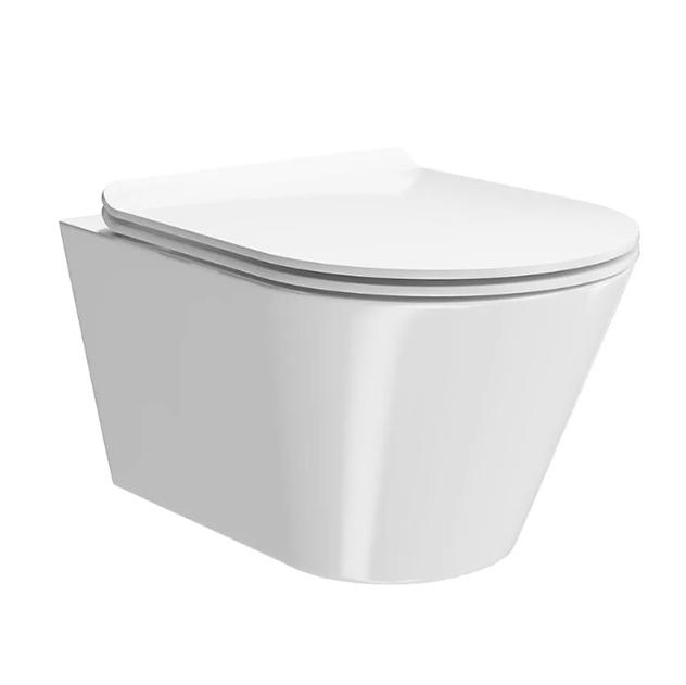 Kerama Marazzi Plaza Modern Унитаз подвесной, безободковый, цвет: белый глянцевый