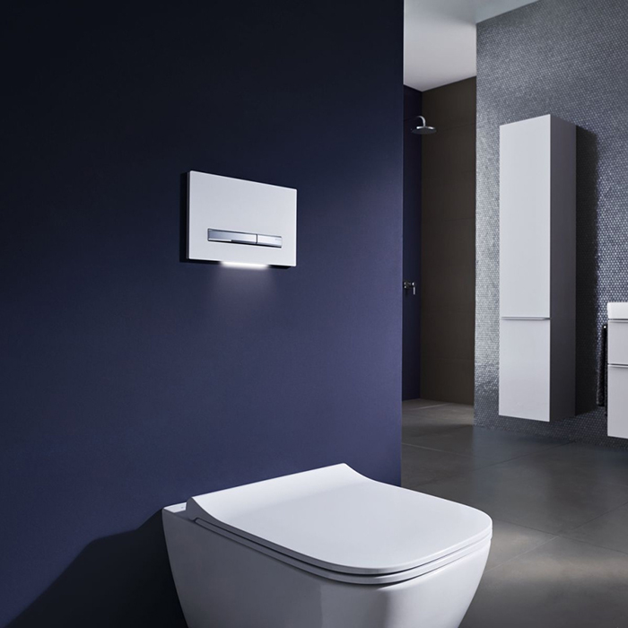 Geberit Smyle Square Унитаз 35х54см., подвесной, безободковый, с крышкой-сиденьем и микролифтом, цвет: белый