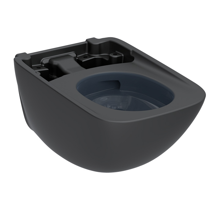 TOTO Neorest WX1 Комплект: унитаз подвесной 66x45см., сиденье, инсталляция, клавиша смыва, Cefiontect, Rimless, цвет: черный матовый