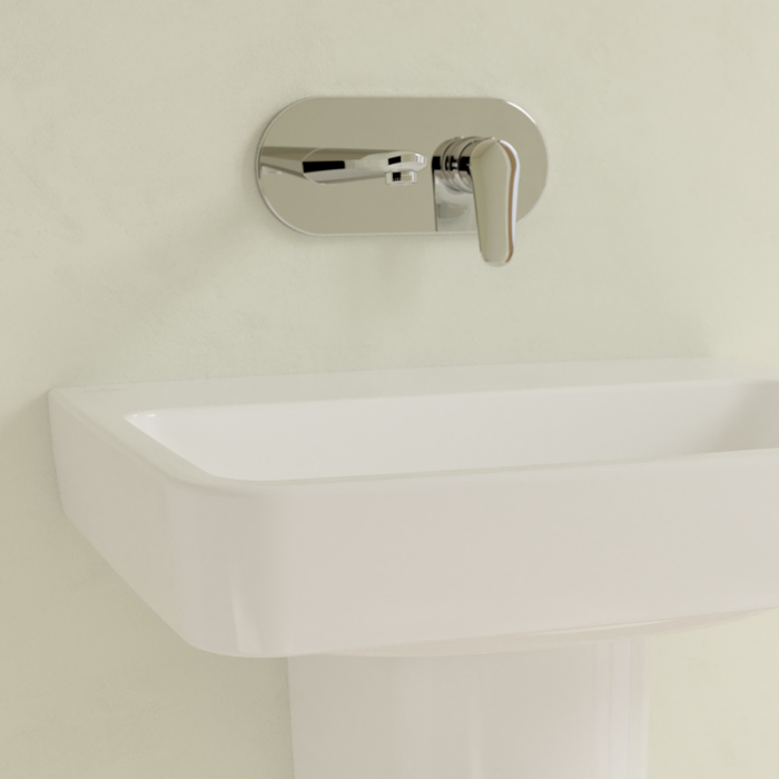 Villeroy&Boch O.novo раковина 60x46x17.5см., без отв., подвесная, без перелива, цвет: альпийский белый