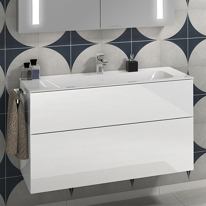 Villeroy Boch Finion Раковина встраиваемая 100х50см., с 1 отв., с антигрязевым покрытием CeramicPlus, цвет: альпийский белый