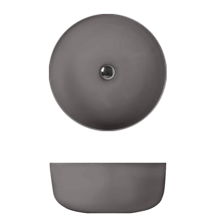Kerasan Nolita Раковина-чаша 40x15 см, без отв., цвет: Ferro matt