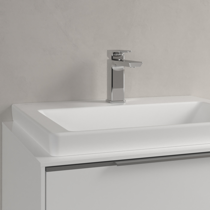 Villeroy&Boch Subway 3.0 Раковина 60х47х16.5см., 1 отв., подвесная, CeramicPlus, без перелива, цвет: белый камень