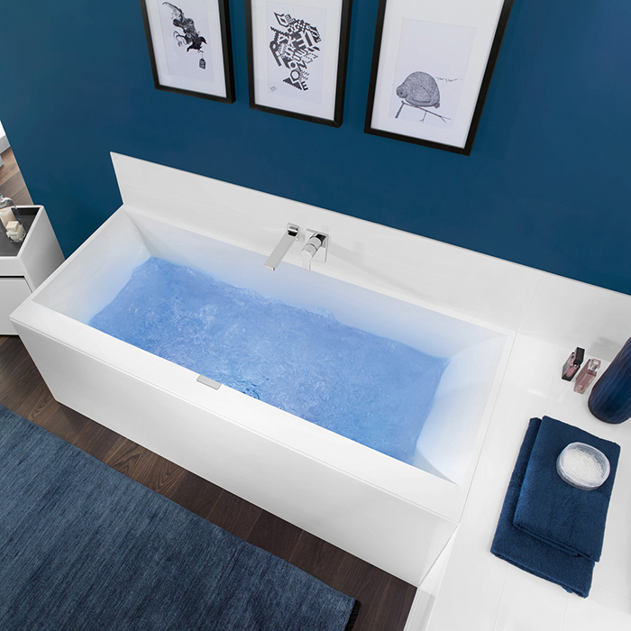 Villeroy&Boch Squaro edge 12 Ванна 190х90х45см., встраиваемая, прямоугольная, цвет: белый