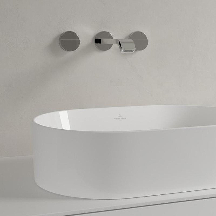 Villeroy&Boch Collaro Раковина накладная, 56x36х14.5см., без отв., цвет: альпийский белый