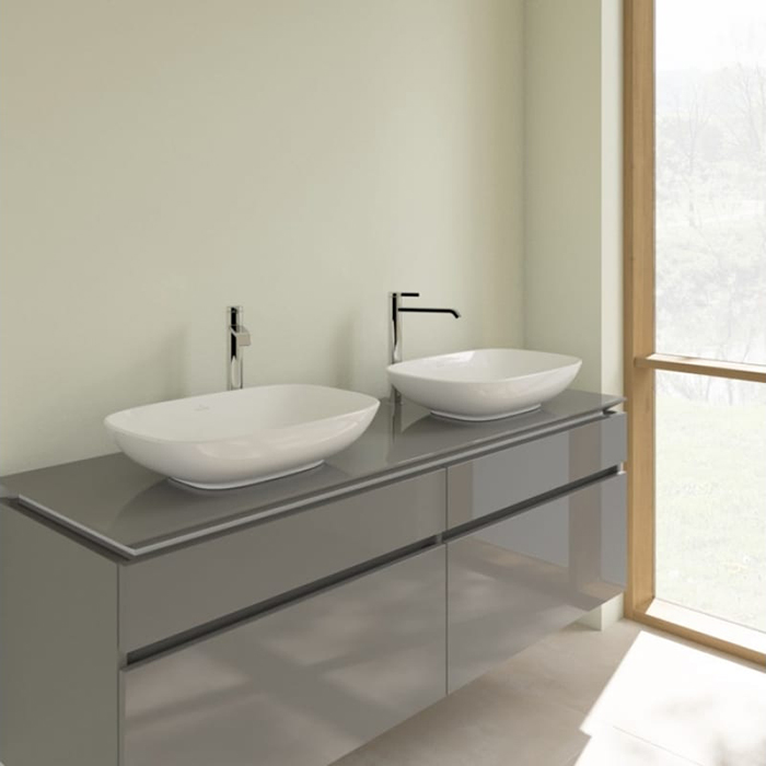 Villeroy&Boch Loop&Friends Раковина 38х56х12см., накладная, без отв., без перелива, цвет: альпийский белый