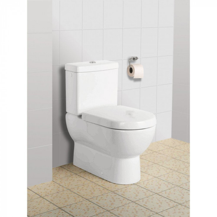 Villeroy&Boch Subway Сиденье с крышкой для унитаза, с микролифтом, нерж. сталь, цвет: альпийский белый