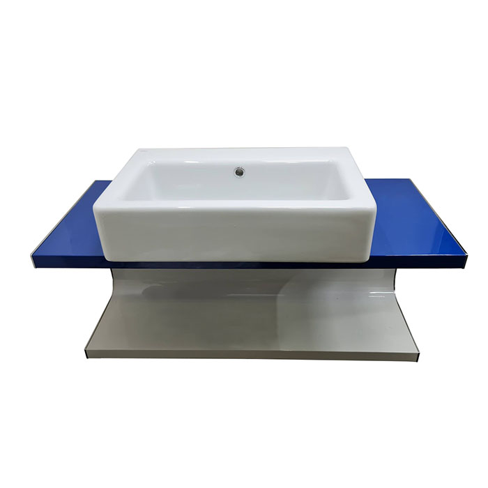 Roca Khroma Комплект базовый модуль 100см с раковиной Ceramica Althea 60см, цвет: синий