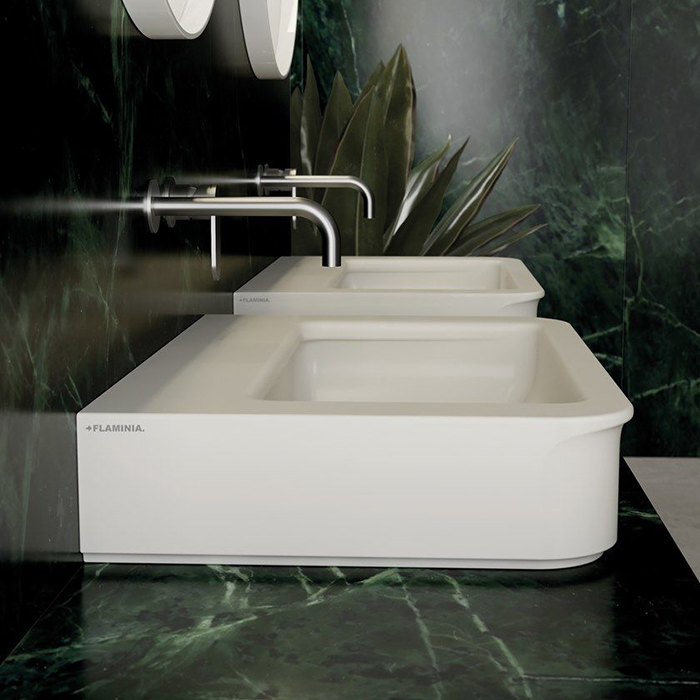 Flaminia Marde Раковина 75x50x14см., подвесная, без отв., цвет: bianco