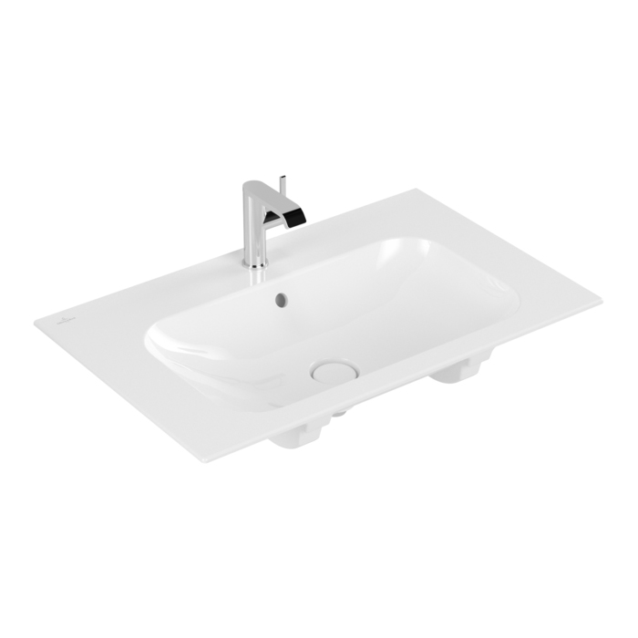 Villeroy&Boch Finion Раковина 80х50 см, 1 отв., с переливом, с антигрязевым покрытием CeramicPlus, цвет: белый