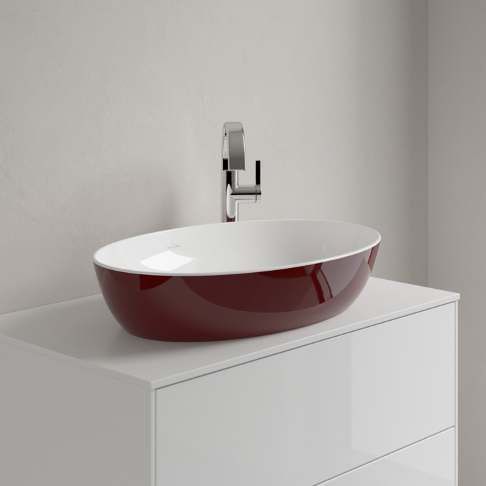 Villeroy&Boch Artis Раковина 61x41x13см., накладная, цвет: Bordeaux