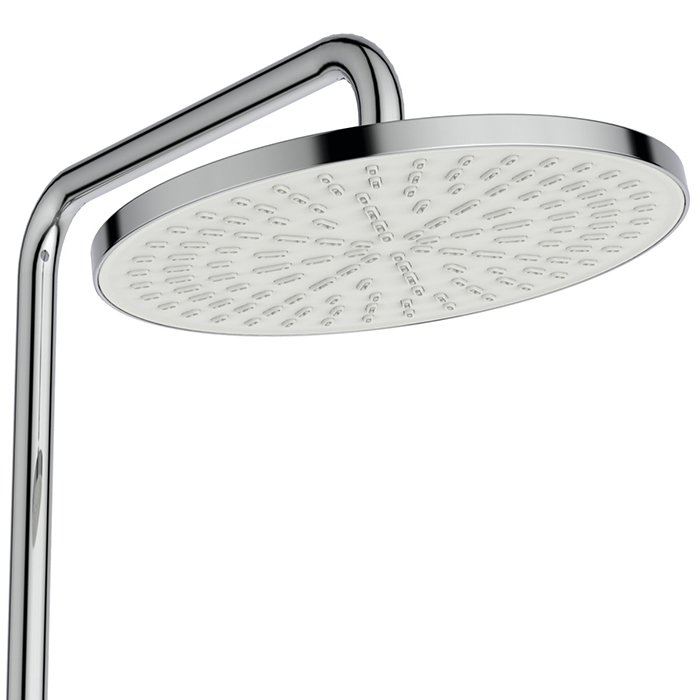 Ideal Standard Ceratherm T25 Душевая стойка, с термостатическим смесителем, ручным душем и шлангом, корпус Coolbody, руч. душ: 3 режима, верх. душ: 25см., цвет: хром