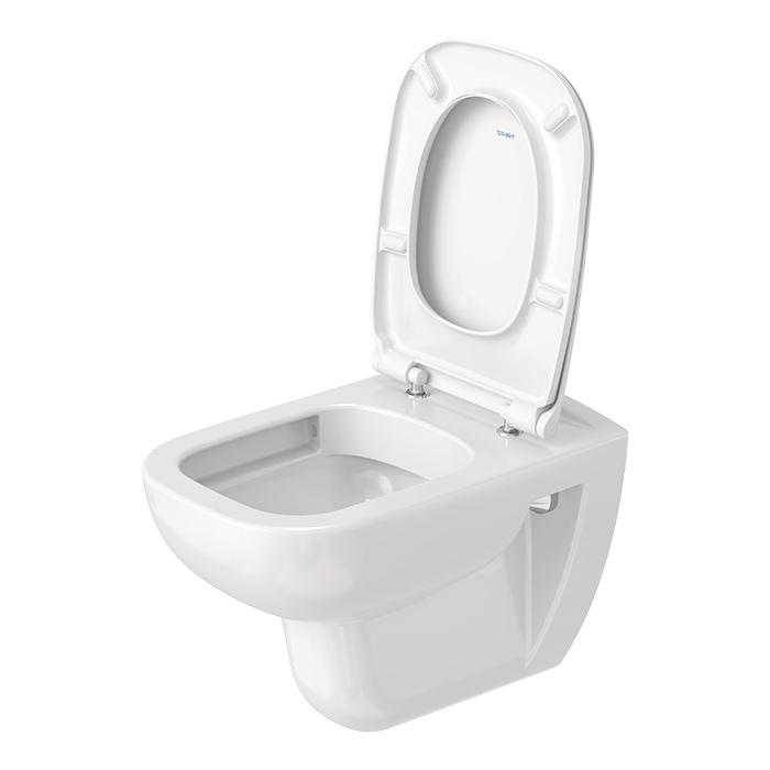 Duravit D-Code Комплект: подвесной унитаз Rimless 257009 35.5x54.5 см.+ сиденье с автоматическим закрыванием 006739, цвет: белый