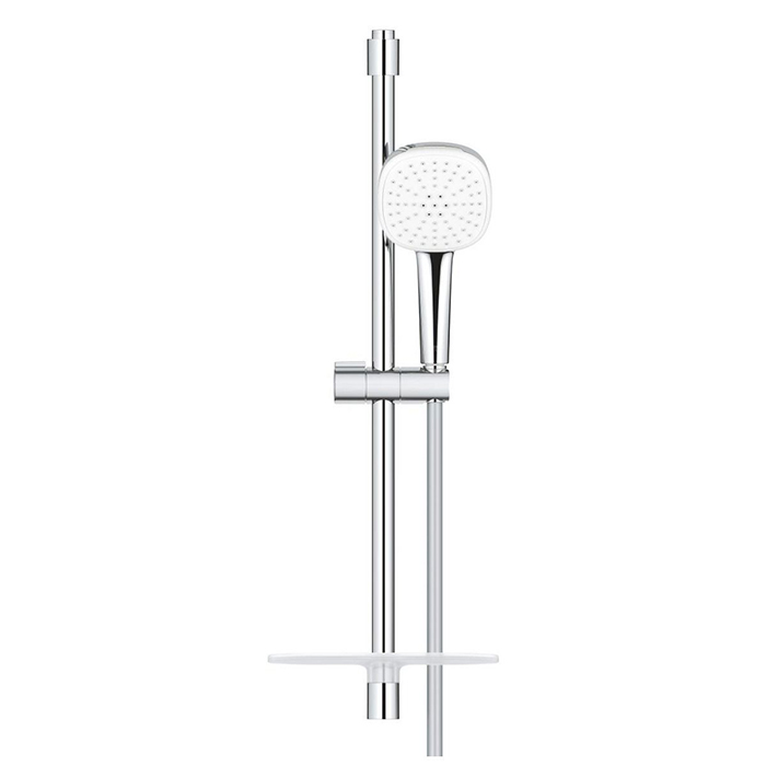 Grohe Tempesta Cube 110 Душевой гарнитур: душевая штанга 60см, шланг 175см и полочка, цвет: хром