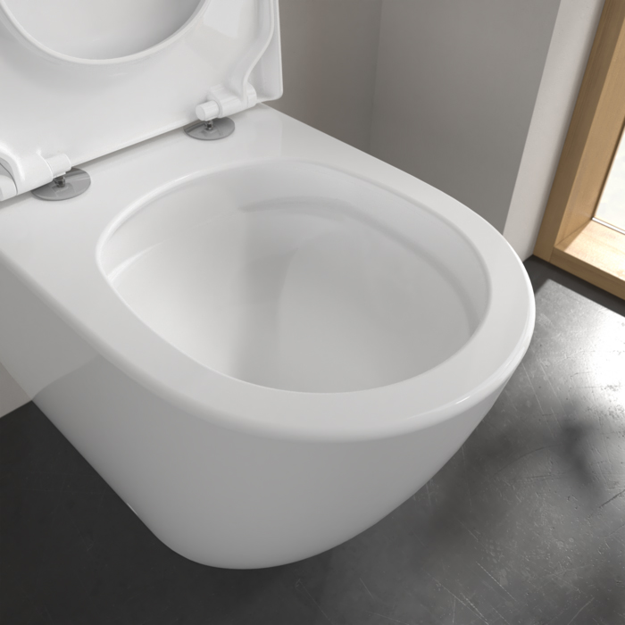 Villeroy&Boch Subway 3.0 Унитаз 37х60х40см., напольный, TwistFlush, AntiBac, CeramicPlus, цвет: альпийский белый